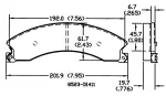 13054250 - : Disc Brake Pad Set for OmniParts Image