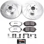 K608226 - : Z26 Street Performance Ceramic Brake Pad and Drilled &amp; Slotted Rotor Kit for PowerStop Image