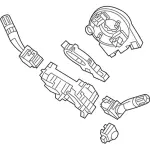 EB5Z3F791HA - Steering: Switch Housing for Ford: Explorer, Police Interceptor Utility Image image