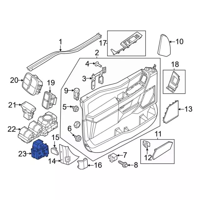 Switch Window Control Doub - Ford (ML3Z-14529-CD)