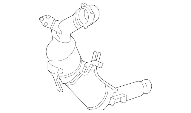 2214909736 - Exhaust System: Catalytic Converter for Mercedes-Benz: S350 Image