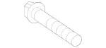 9904537 - Springs, Suspension and Hydraulics: Hexalobular Screw for Mercedes-Benz Image