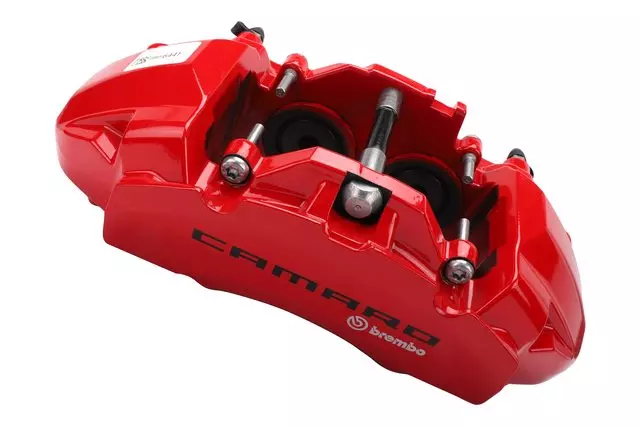 84956441 - : Performance Torch Red Front Passenger Side Disc Brake Caliper without Pads and Bracket for Chevrolet: Camaro Image