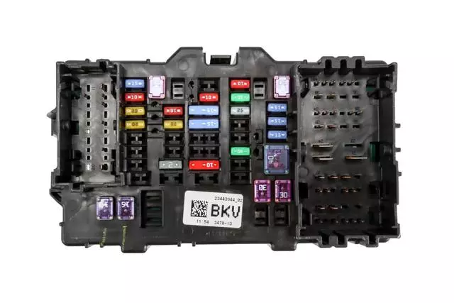 23443944 - : Passenger Side Fuse Block for Chevrolet: Silverado 1500, Silverado 1500 LD, Silverado 2500 HD, Silverado 3500 HD | GMC: Sierra 1500, Sierra 1500 Limited, Sierra 2500 HD, Sierra 3500 HD Image