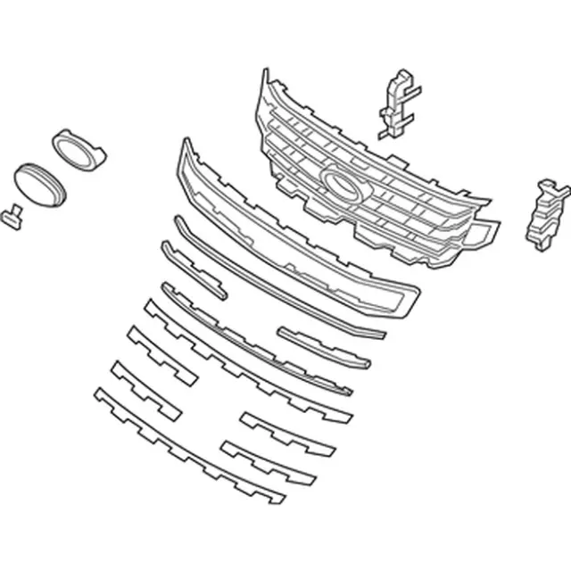 JL1Z8200CF - : Grille Assembly Radiator for Ford Image
