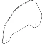 1W6Z7621410AA - : Door Glass for Ford: Thunderbird Image