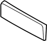 K62101VU0A - : License Bracket for Infiniti Image