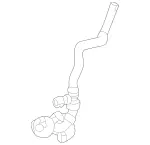 2185012282 - : Radiator Coolant Hose for Mercedes-Benz Image