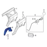 M1PZ78278B50B - : Wheelhouse Liner for Ford: Bronco Sport Image