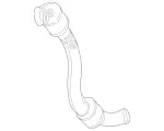 2324900400 - Exhaust System: Exhaust Gas Line, Front for Mercedes-Benz: AMG GT 55, AMG GT 63 Pro, SL55 AMG, SL63 AMG, SL63 AMG S E Performance Image