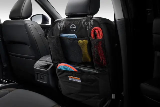 T99N46TA0A - Interior: Seatback Organizer for Nissan: Altima, ARIYA, Armada, Frontier, Kicks, Kicks Play, LEAF, Maxima, Murano, Pathfinder, Rogue, Sentra, TITAN, Versa Image