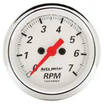 1397 - : GAUGE, TACHOMETER, 2 1/16", 7K RPM, IN-DASH, ARCTIC WHITE for AutoMeter Image