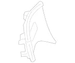 2176800371 - : Center Molding for Mercedes-Benz Image