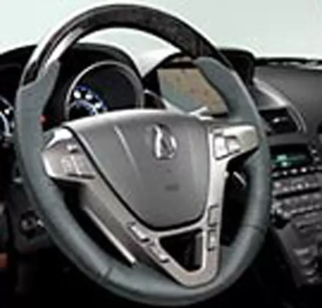 8U97STX221 - Interior: Wood-Grain Steering Wheel - Taupe (Interior) for Acura Image