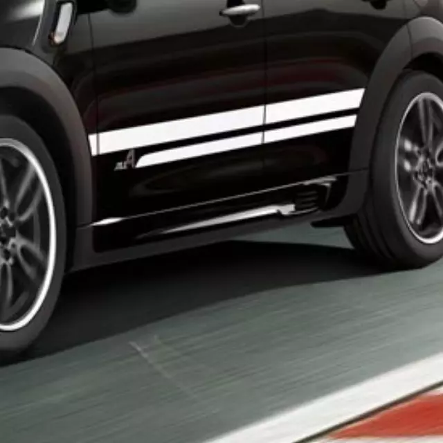 51142184350 - Body: MINI Stripes - Body - White for Mini: Cooper Countryman, Cooper Paceman Image