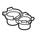 DT4Z7813562AB - Body: Cup Holder for Ford: Edge Image