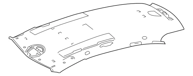 25169020508K57 - Body: Headliner for Mercedes-Benz Image