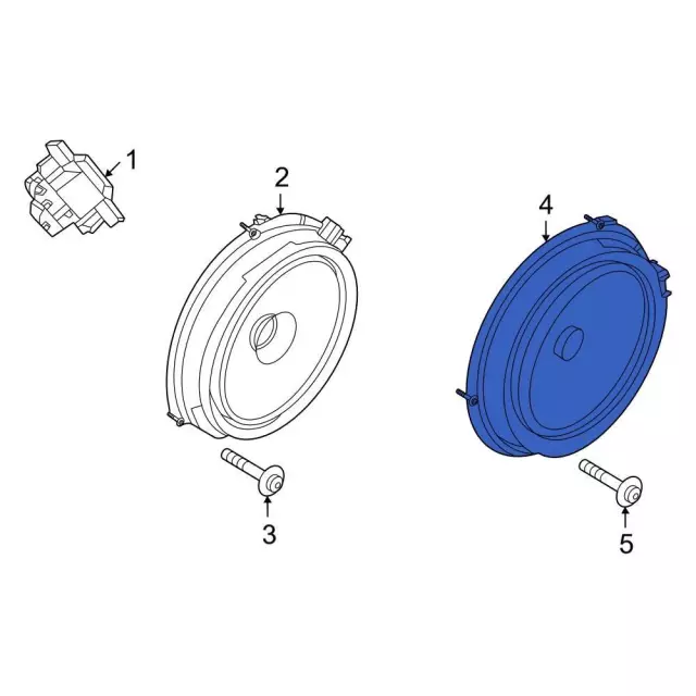 LJ8Z18808C - Body: Rear Dr Speaker for Ford Image