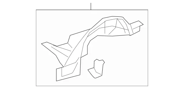 2046101710 - Substructure: Longitudinal Member for Mercedes-Benz: C250, C300, C350, C63 AMG Image image
