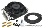 13900 - : 16 Pass Electra-Cool Remote Transmission Cooler Kit, -6AN Inlets for Derale Image