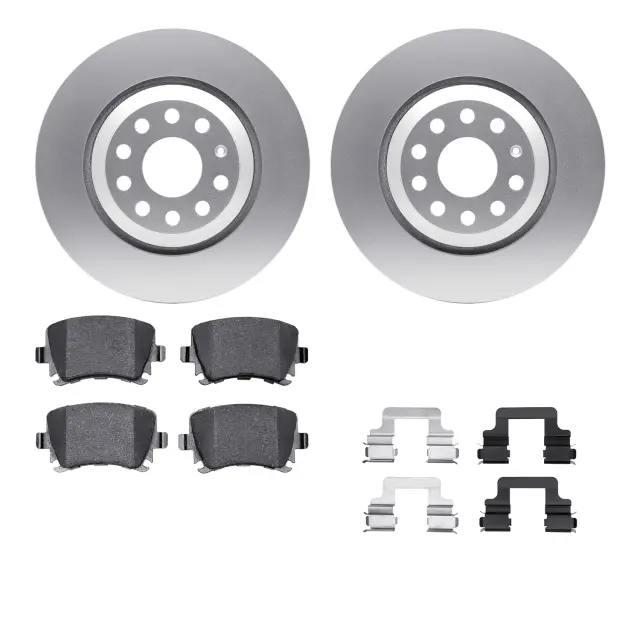 451274122 - : DFC GEOSPEC Coated Rotors with 5000 Brake Pads - Ceramic and Hardware for DYNAMIC FRICTION Image