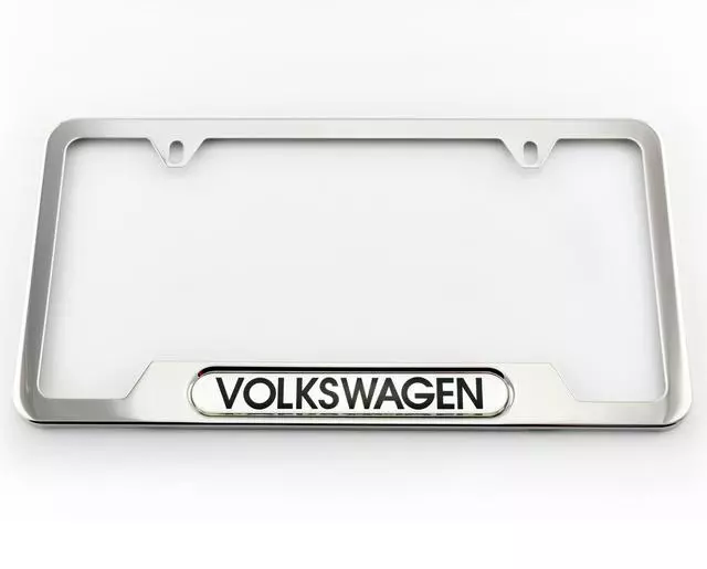 5C0071801N - Exterior: License Plate Frame - Volkswagen - Polished for Volkswagen Image