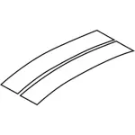 FR3Z6320000AX - Body: Stripe Tape for Ford: Mustang Image