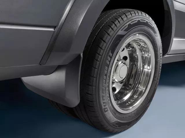 EK3Z16A550CA - : Splash Guards, Molded, Black for Ford: Transit-150, Transit-250, Transit-350, Transit-350 HD Image