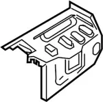 74530JK000 - Body: Floor Side for INFINITI: G25, G35, G37, Q40 Image