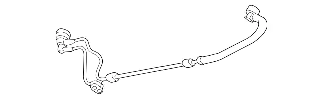 2055010725 - Radiator: Bleed Line for Mercedes-Benz: C400, C43 AMG, C450 AMG Image image