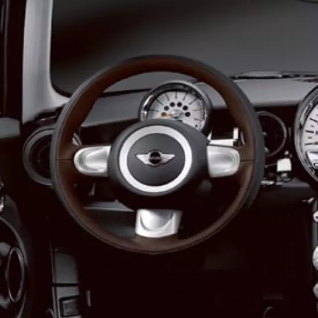 3-Spoke Steering Wheel Leather - Tuscan Beige - Mini (32-30-0-418-252)