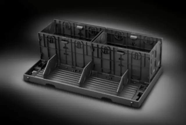 17801675 - Interior: OEM NEW 2001-04 GM Cadillac Chevrolet Rear Cargo Area Storage Organizer 17801675 for Cadillac: Escalade, Escalade ESV | Chevrolet: Suburban 1500, Suburban 2500, Tahoe | GMC: Yukon, Yukon XL 1500, Yukon XL 2500 Image