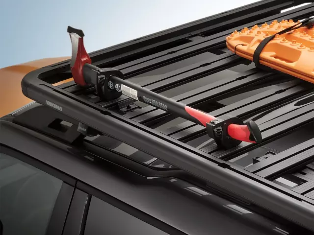 VKB3Z99550B29A - Hauling: Rack Mounted Top Grip Tool Holder for Ford: Bronco, Bronco Sport, E-350 Super Duty, E-450 Super Duty, Expedition, F-150, F-250 Super Duty, F-350 Super Duty, F-450 Super Duty, F-550 Super Duty, Maverick, Ranger Image
