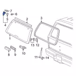 XL2Z78420A69AA - Body: Hinge Assembly for Ford: Explorer, Explorer Sport | Mercury: Mountaineer Image