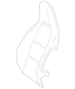 1769104807 - Driver Seat: Padding, Frt. Seat Backr for Mercedes-Benz Image