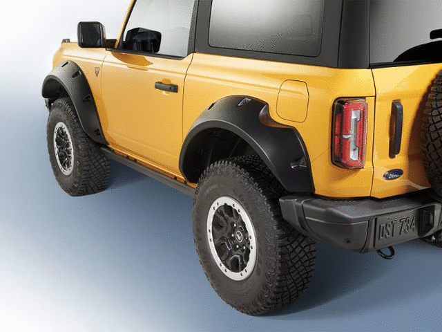VMB3Z16268A - : Fender Flares By Bushwacker, Preassembled, Black Textured Finish, For 2-Door for Ford: Bronco Image