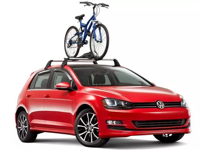 NPN071041 - Hauling: Base Racks And Bike Holder Attachment for Volkswagen: e-Golf, Golf, GTI Image