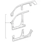 247630780264 - Side Walls: Paneling, a-Pillar for Mercedes-Benz: GLA250, GLA35 AMG, GLA45 AMG Image