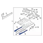 LX6Z78100K38B - Body: Floor Side Rail for Ford: Escape | Lincoln: Corsair Image