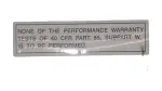 1128221010 - Body: Caution Label for Toyota Image