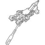 KV6Z3C529E - Steering: Steering Column for Ford: Transit Connect Image