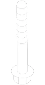 824664 - Rear Axle: Hexagon Head Bolt for Mercedes-Benz: Metris Image