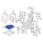 LB5Z7863804LA - : Cushion Cover for Ford: Explorer, Police Interceptor Utility Image