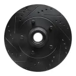 63354169L - : DFC Brake Rotor - Drilled and Slotted - Black for DYNAMIC FRICTION Image