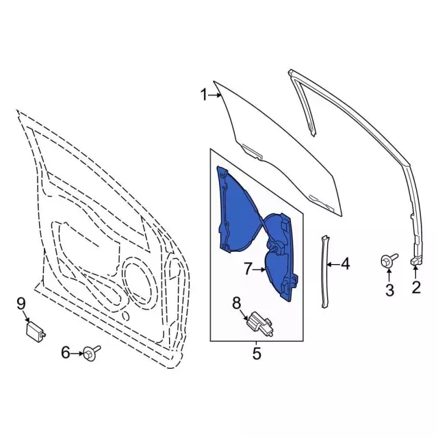 Window Regulator - Ford (PL3Z-1523200-A)