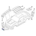 FR3Z9920000EB - Body: Stripe Tape for Ford: Mustang Image