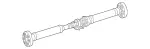 2184100200 - Propeller Shaft: Propeller Shaft for Mercedes-Benz Image