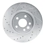 63120038L - : DFC Brake Rotor - Drilled and Slotted - Silver for DYNAMIC FRICTION Image