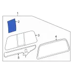 7C3Z2542006D - : Sliding Glass for Ford Image
