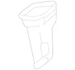 4478314245 - Body: Floor Duct for Mercedes-Benz Image